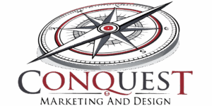 conquest marketing and designs logo